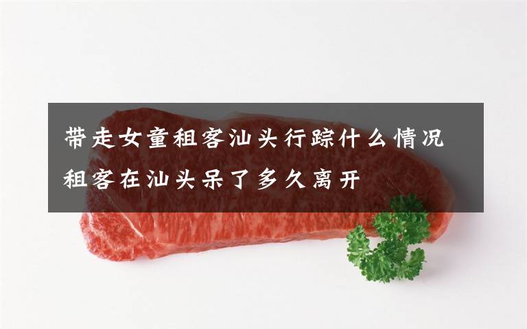 带走女童租客汕头行踪什么情况租客在汕头呆了多久离开