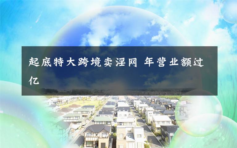 起底特大跨境卖淫网 年营业额过亿