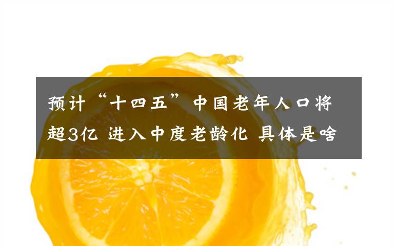 预计“十四五”中国老年人口将超3亿 进入中度老龄化 具体是啥情况?