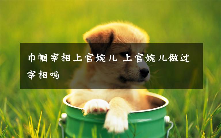 巾帼宰相上官婉儿 上官婉儿做过宰相吗