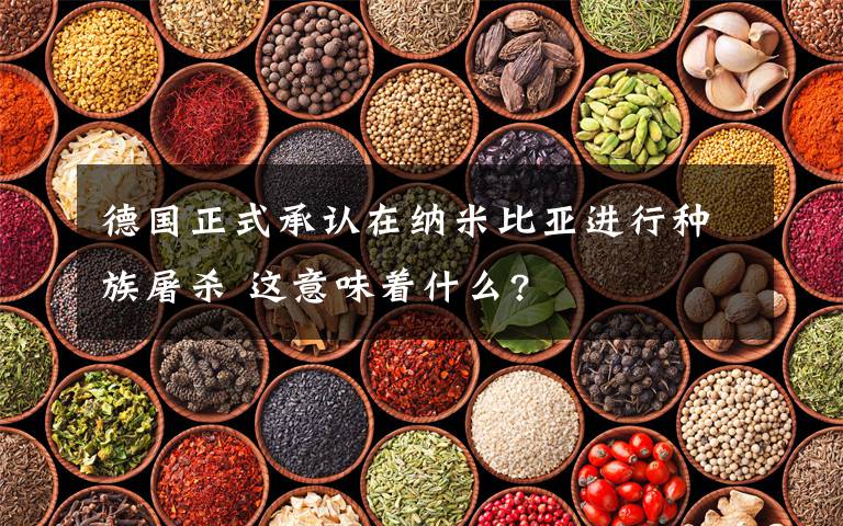 德国正式承认在纳米比亚进行种族屠杀 这意味着什么?