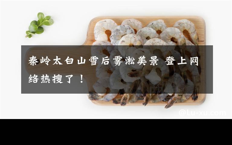 秦岭太白山雪后雾凇美景 登上网络热搜了!