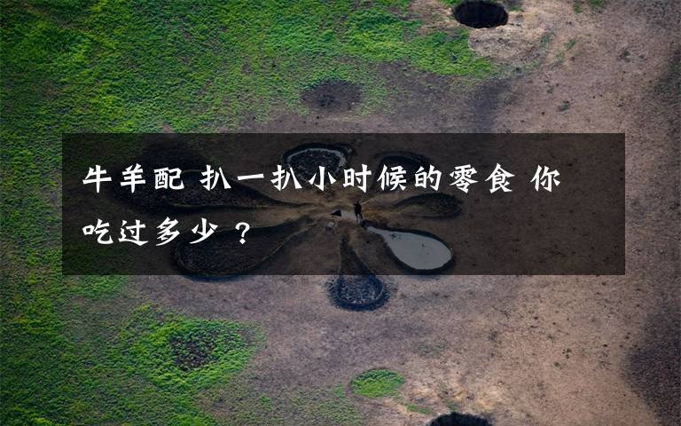 牛羊配 扒一扒小时候的零食 你吃过多少 ?