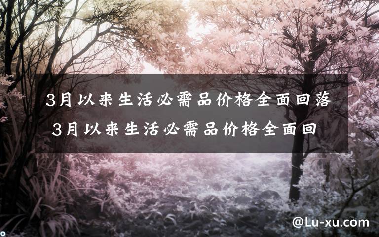 3月以来生活必需品价格全面回落 3月以来生活必需品价格全面回落具体详情 流通企业复工面临的问题是什么