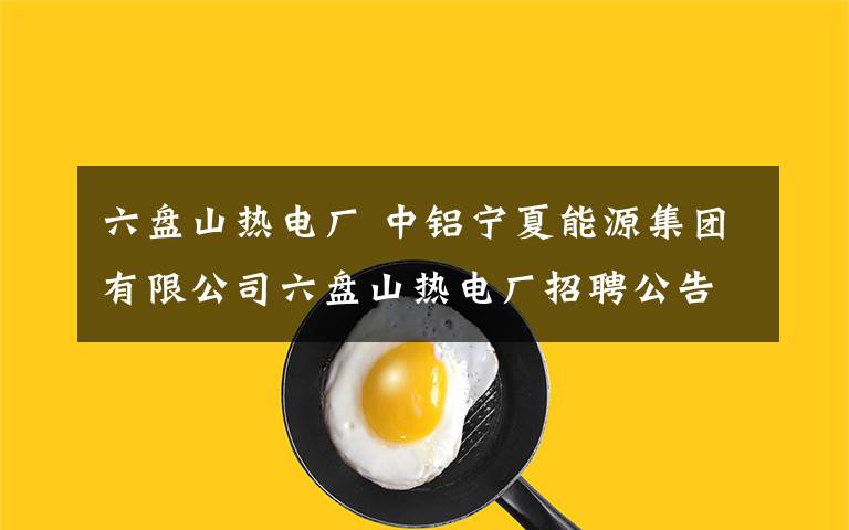 六盘山热电厂 中铝宁夏能源集团有限公司六盘山热电厂招聘公告