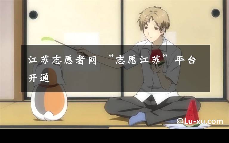 江苏志愿者网 “志愿江苏”平台开通