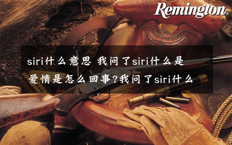 siri什么意思 我问了siri什么是爱情是怎么回事?我问了siri什么是爱情是什么意思