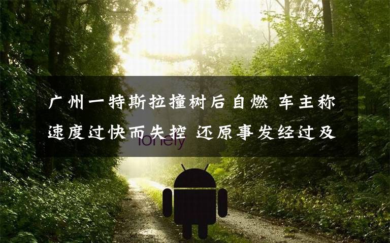 广州一特斯拉撞树后自燃 车主称速度过快而失控 还原事发经过及背后真相!