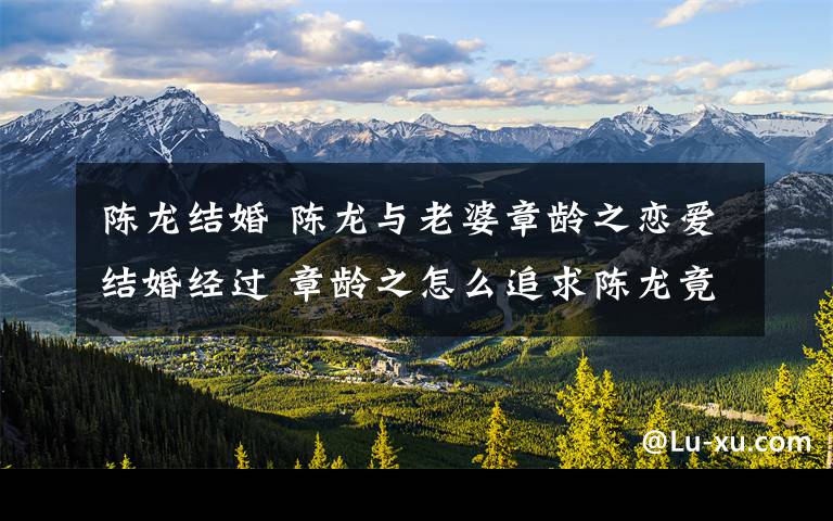 陈龙结婚 陈龙与老婆章龄之恋爱结婚经过 章龄之怎么追求陈龙竟闪婚了