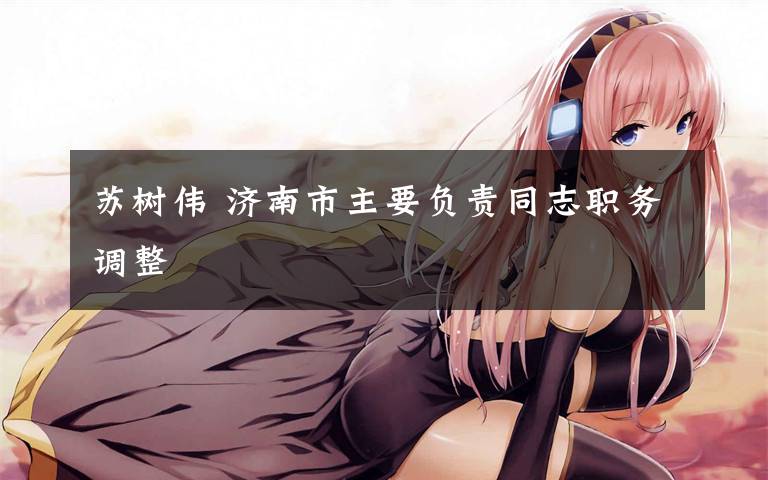 苏树伟 济南市主要负责同志职务调整