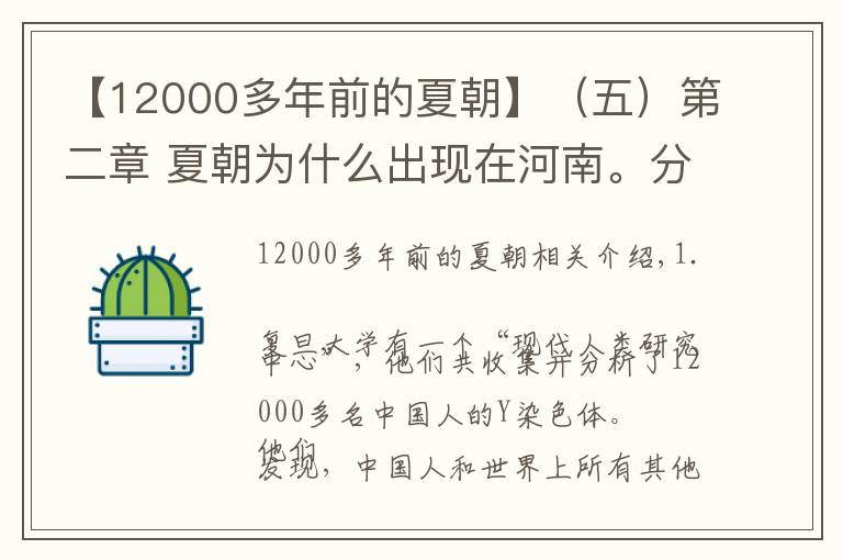 【12000多年前的夏朝】(五)第二章 夏朝为什么出现在河南。分享读书随记,历史篇