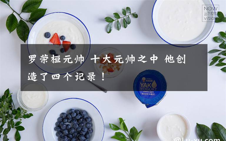 罗荣桓元帅 十大元帅之中 他创造了四个记录!