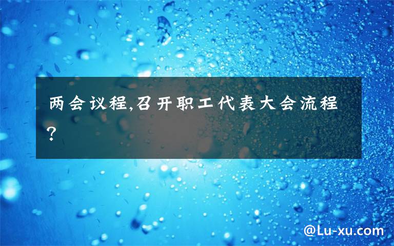 两会议程,召开职工代表大会流程？