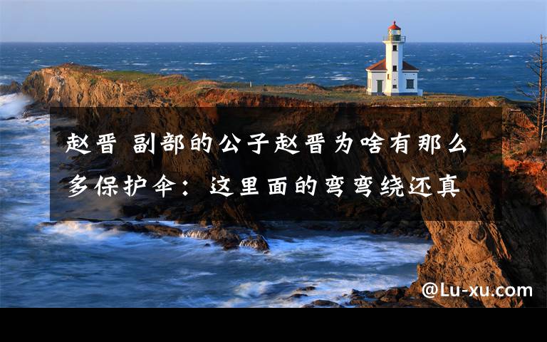 赵晋 副部的公子赵晋为啥有那么多保护伞:这里面的弯弯绕还真多