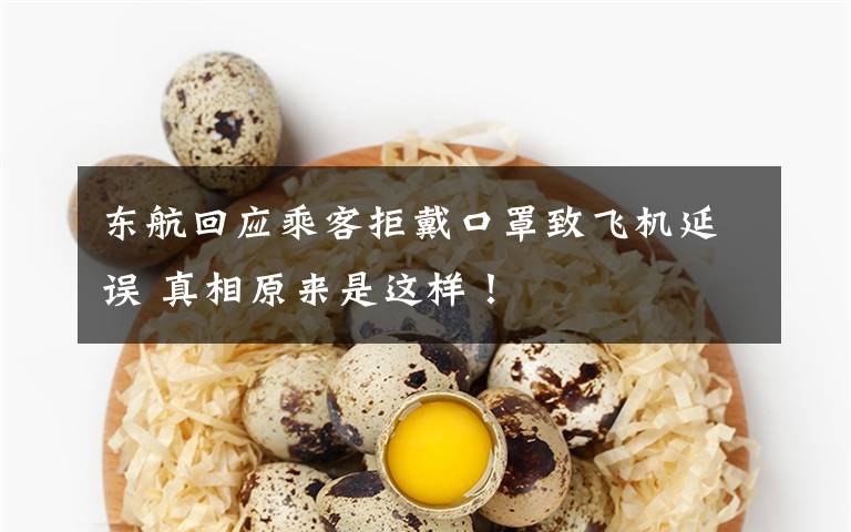 东航回应乘客拒戴口罩致飞机延误 真相原来是这样!