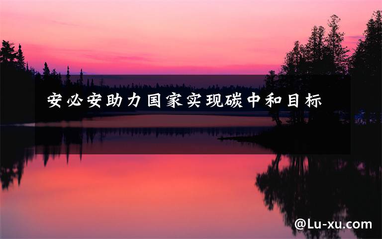 安必安助力国家实现碳中和目标