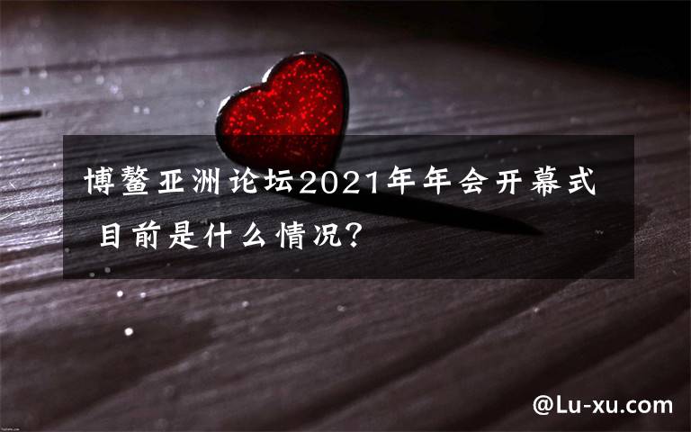 博鳌亚洲论坛2021年年会开幕式 目前是什么情况?
