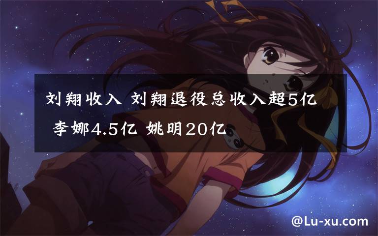 刘翔收入 刘翔退役总收入超5亿 李娜4.5亿 姚明20亿