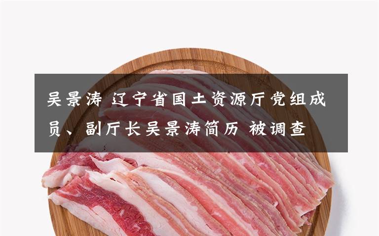 吴景涛 辽宁省国土资源厅党组成员、副厅长吴景涛简历 被调查