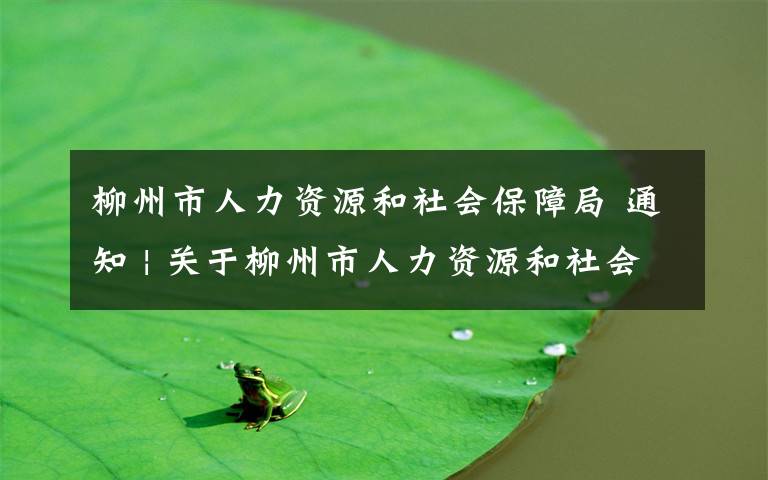 柳州市人力资源和社会保障局 通知 | 关于柳州市人力资源和社会保障局机房服务器升级的通知