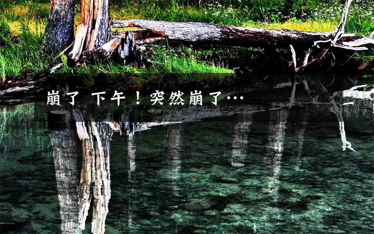 崩了 下午！突然崩了…