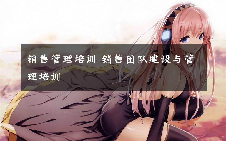 销售管理培训 销售团队建设与管理培训