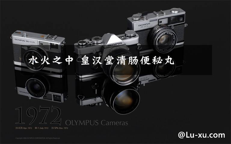 水火之中 皇汉堂清肠便秘丸