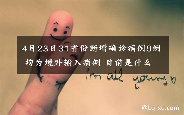 4月23日31省份新增确诊病例9例 均为境外输入病例 目前是什么情况?