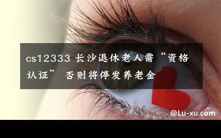 cs12333 长沙退休老人需“资格认证” 否则将停发养老金