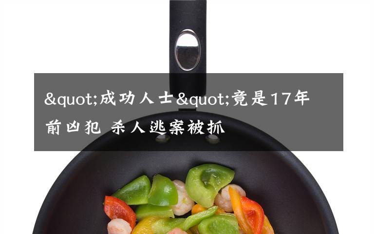 "成功人士"竟是17年前凶犯 杀人逃案被抓