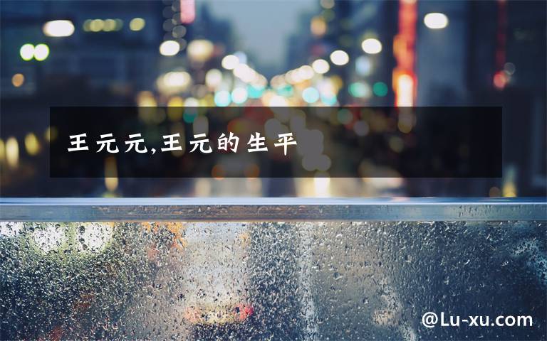 王元元,王元的生平