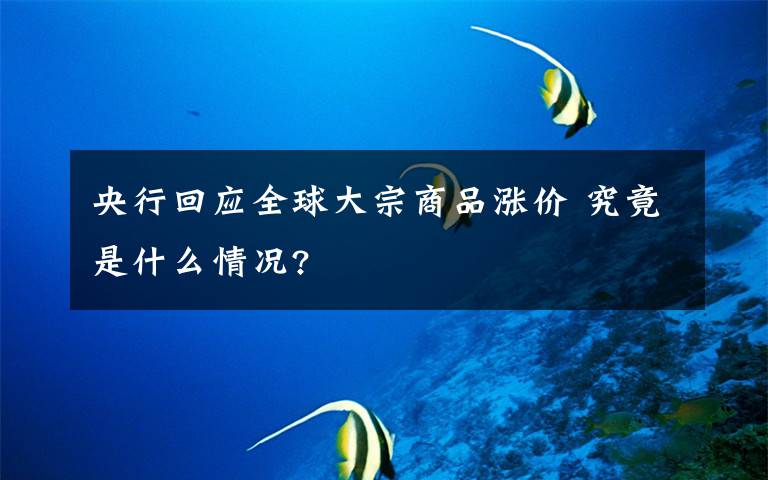 央行回应全球大宗商品涨价 究竟是什么情况?