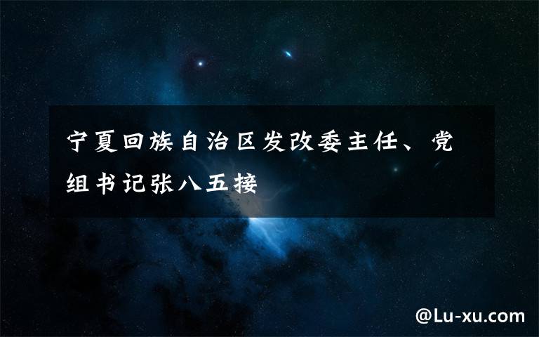 宁夏回族自治区发改委主任、党组书记张八五接