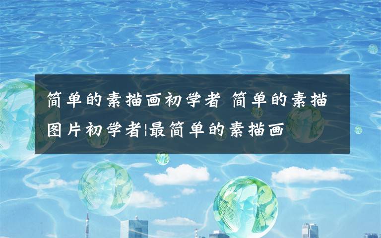 简单的素描画初学者 简单的素描图片初学者|最简单的素描画