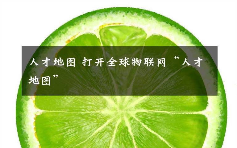 人才地图 打开全球物联网“人才地图”