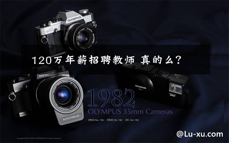 120万年薪招聘教师 真的么?