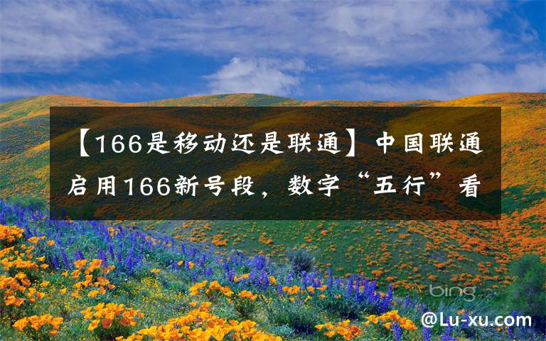 【166是移动还是联通】中国联通启用166新号段,数字“五行”看昂贵抢手号码吉凶