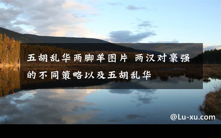 五胡乱华两脚羊图片 两汉对豪强的不同策略以及五胡乱华