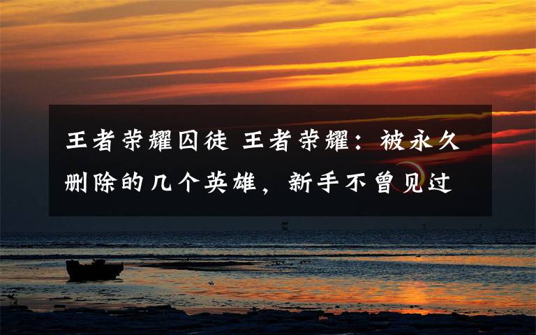 王者荣耀囚徒 王者荣耀:被永久删除的几个英雄,新手不曾见过,第四最为罕见吶