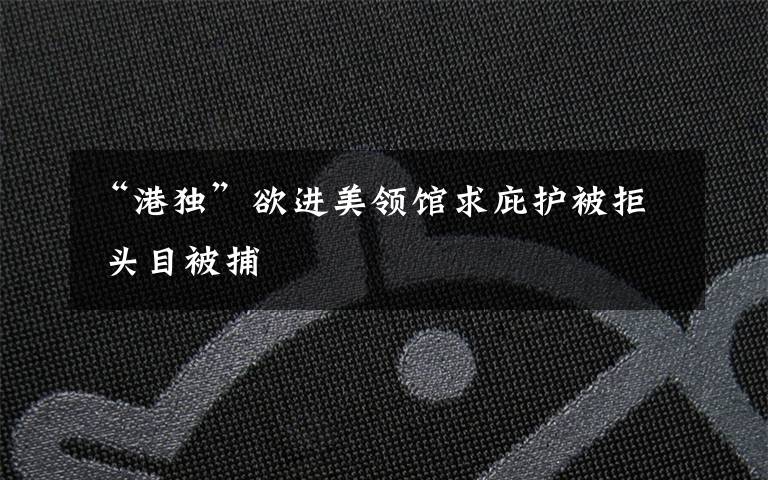 “港独”欲进美领馆求庇护被拒 头目被捕