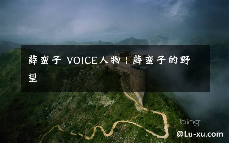 薛蛮子 VOICE人物 | 薛蛮子的野望