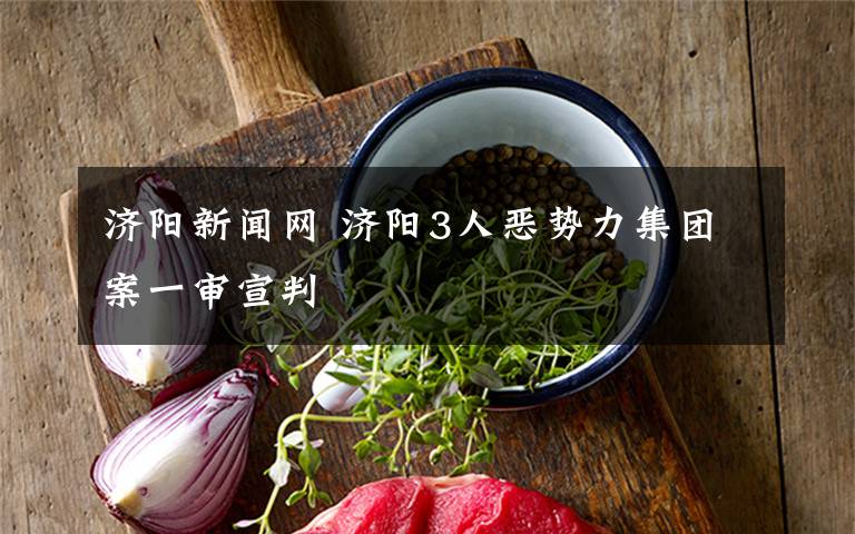 济阳新闻网 济阳3人恶势力集团案一审宣判