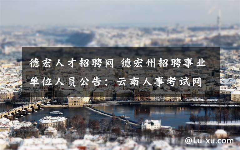 德宏人才招聘网 德宏州招聘事业单位人员公告:云南人事考试网