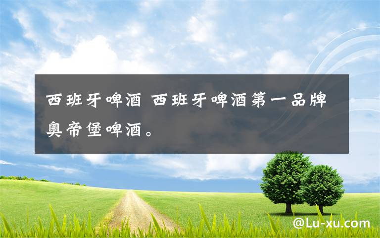 西班牙啤酒 西班牙啤酒第一品牌奥帝堡啤酒。