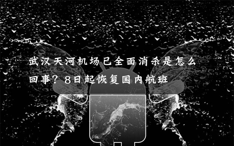 武汉天河机场已全面消杀是怎么回事?8日起恢复国内航班