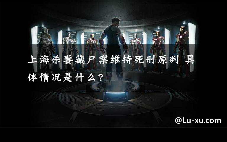 上海杀妻藏尸案维持死刑原判 具体情况是什么?