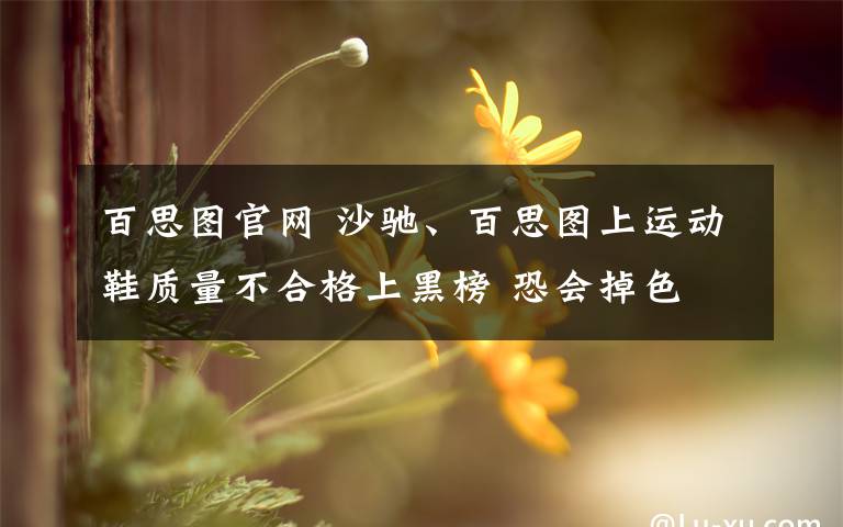 百思图官网 沙驰、百思图上运动鞋质量不合格上黑榜 恐会掉色