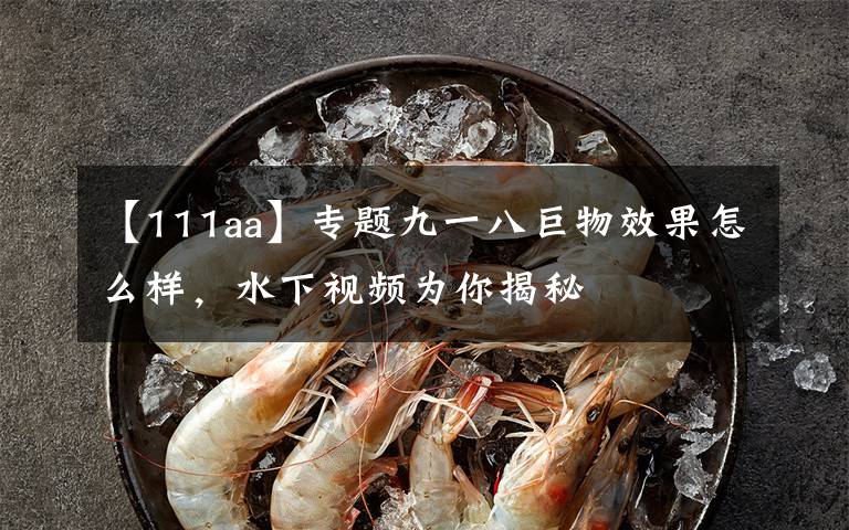 【111aa】专题九一八巨物效果怎么样，水下视频为你揭秘