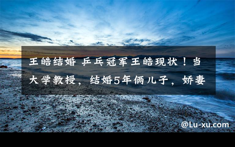 王皓结婚 乒乓冠军王皓现状!当大学教授,结婚5年俩儿子,娇妻成晒娃狂魔