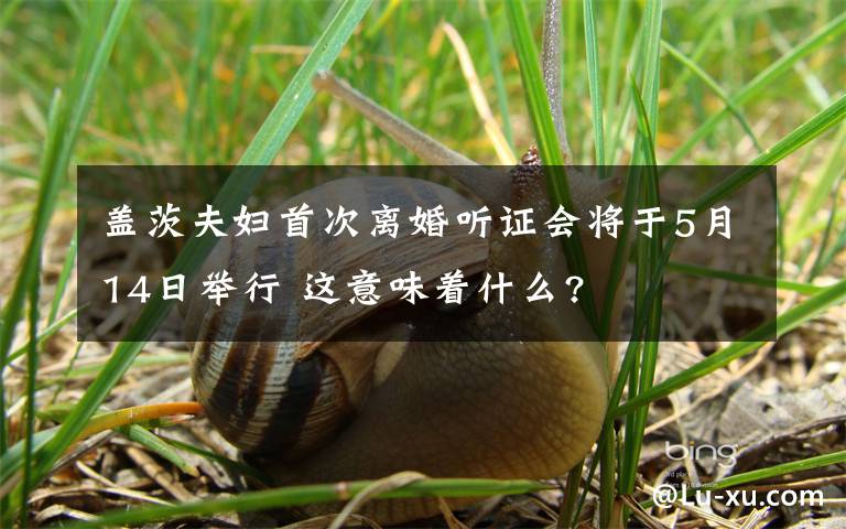 盖茨夫妇首次离婚听证会将于5月14日举行 这意味着什么?